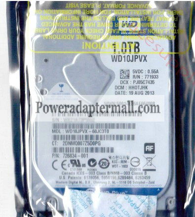 WD WD10JPVX Hard Drive 2.5" SATA3 1000GB/1TB,5400RPM 9.5mm 8M